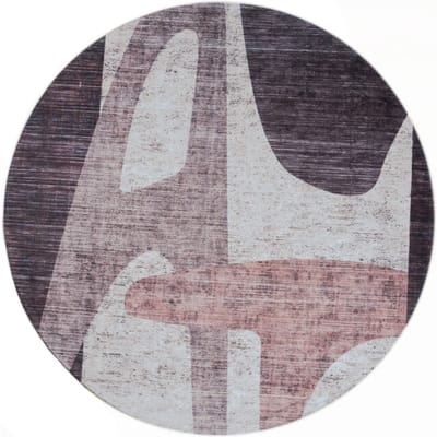 Vloerkleed Form Rond ø200 cm - Design Vloerkleed met Geometrisch Patroon