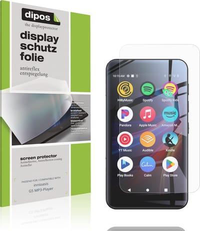 dipos – 4x Matte Beschermfolie geschikt voor innioasis G5 MP3-Player | Krasbestendige & antireflecterende Screenprotector Ultra-Thin