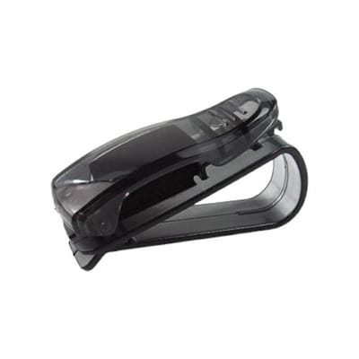 Hiden - Brillenhouder - Zonnebrillen - Brilhouder voor Auto - Clip - Zonnebril Heren - Zonnebril Dames - Interieur | Zwart