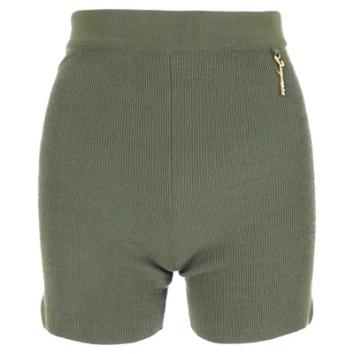 Jacquemus Le Short Pralu gebreide shorts in groene viscose