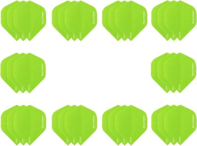 10 sets (30 stuks) Super Sterke Groene Poly XS100 - flights - dartflights
