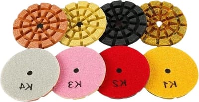 Polijstpads Beton - Schuurschijven Steen - Vloer Behandelen - Nat Slijpen Ontwerp - 4 Inch Set - Niet Gespecificeerd
