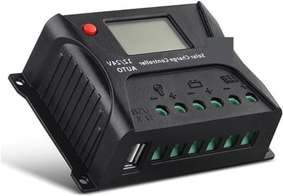 Zonne Laadregelaar - Accu Controller - Accu Beheer - LCD Display - 20A - Zwart