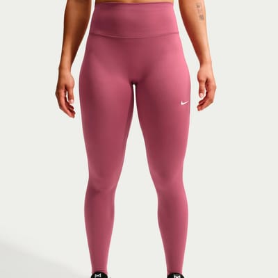 Nike One seamless front women's hig - Lange trainingslegging dames - Rood