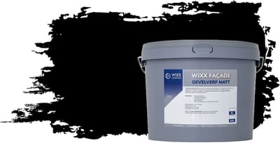 Wixx Façade Gevelverf Matt - 5L - RAL 9005 Zwart
