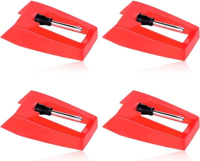 Platenspeler Naalden - Vervangende Naald - Muziek Afspelen - Set van Vier - 1.8 x 1 cm