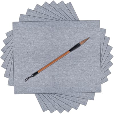 Dailygoods- Waterpapier 8 Stuks - Herbruikbaar - Kalligrafie - Waterschrijfpapier - Chinese Kalligrafiemat - Milieuvriendelijk, 43 x 34 cm - Kalligrafiedoek