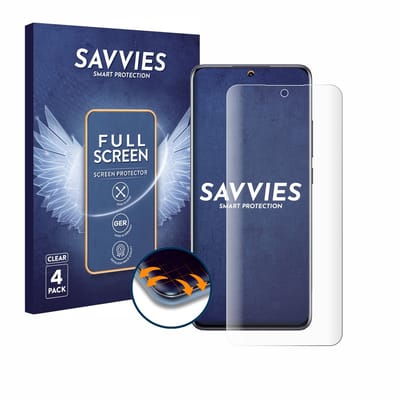Savvies - Screenprotector voor Xiaomi 12X - Folie Beschermfolie transparant volledig dekking 4 Stuks