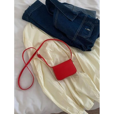 Koreans Niche Ontwerp, Modieuze Heuptas met Kleine Kaarthouder Mini Crossbody Kleine Vierkante Tas Portemonnee gray
