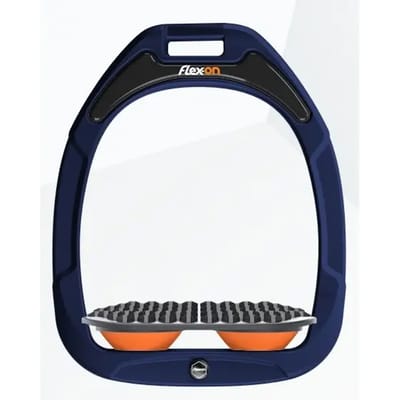 Endurance stijgbeugels Marine/Grijs/Oranje Flex-On Green Composite