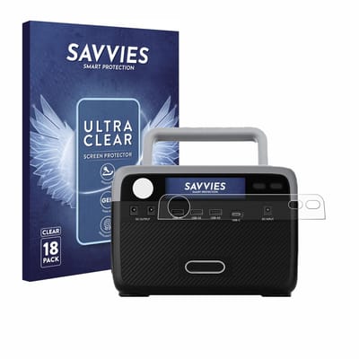 Savvies - Screenprotector voor Flashfish BP030B - Folie Beschermfolie transparant 18 Stuks