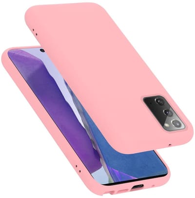 Cadorabo Hoesje geschikt voor Samsung Galaxy NOTE 20 in LIQUID ROZE - Beschermhoes gemaakt van flexibel TPU silicone Case Cover