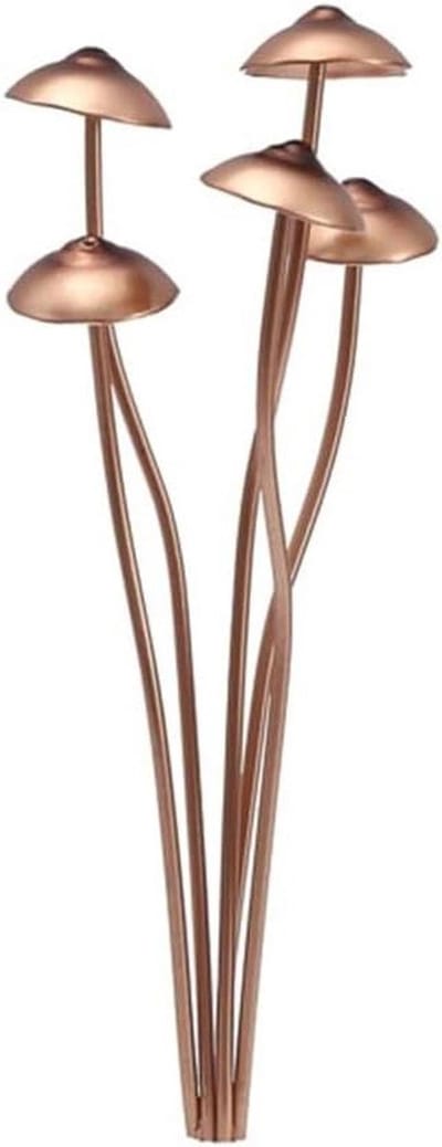 Mushroom Tuinsteker - Metaal Decoratie Paal - Tuin Aankleden - Roestbestendig Metaal - 17 cm hoog - Gekleurd
