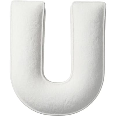 Kussen letter u Yellow Tipi Boucle