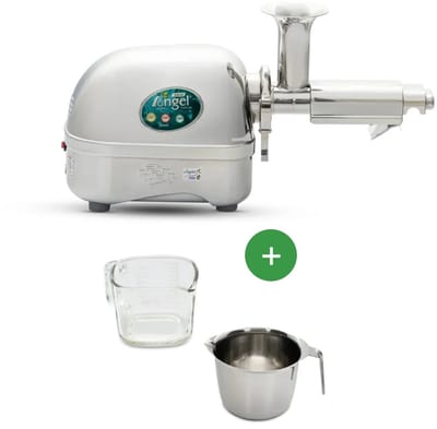 Angel Juicer AG-7500 - Slowjuicer - Juicer - Horizontaal - Groenten en Fruitpers - Vezelrijk - RVS