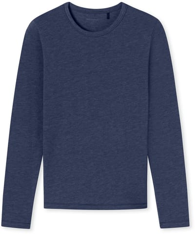 Shirt lange mouwen unisex donkerblauw - Active 140
