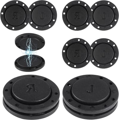 6 Paar Magnetische Drukknopen voor DIY Naaiprojecten, Tas- en Kledingsluitingen, Handwerken en Breien