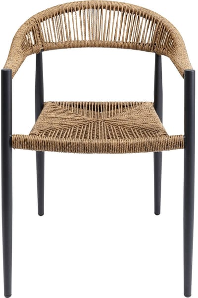 Tuinstoel met armleuningen Palma natuur Kare Design