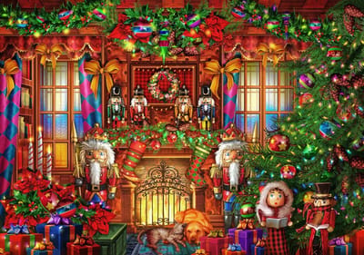 Bluebird Puzzle kerst legpuzzel Christmas Interior - 2000 stukjes.