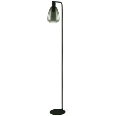 EGLO Chelvey Vloerlamp - Staande lamp - E27(excl.) - 150,5 cm - smoke Glas - Zwart
