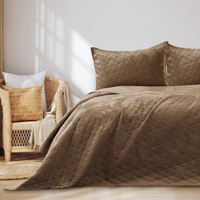 Dailygoods- Sprei Velvet - Polyester - 170x270 cm - Beschermt tegen stof - Allergie-vriendelijk - Esthetisch aantrekkelijk - Mijtenbestendig - Bedcover