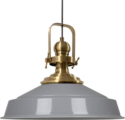 Bamyum Plafondlampen Metaal E27 Hanglamp Armatuur Lichtkap Industriële Retro Lampenkap - Grijs