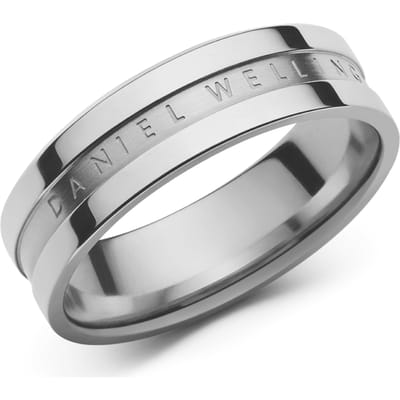 Daniel Wellington unisex stalen ring 9 karaat edelstaal 52 Zilver 32014598