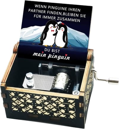 Houten Muziekdoos met Gravure: Romantisch Cadeau voor Haar en Hem - Jubileum en Valentijn