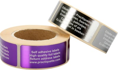 Adresetiketten Zelfontwerp - 250 Stuks 21x48mm - Sterk Plakkend Zijdeglans Papier