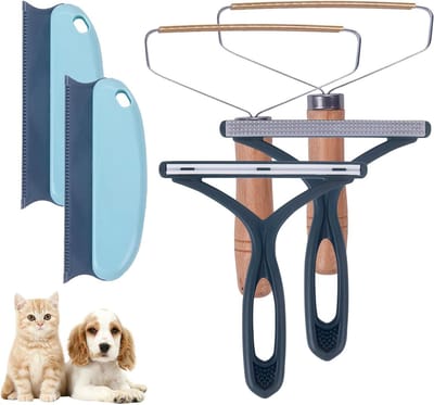 Pluisscheerapparaat - 6 stuks - Handmatig - Dierenhaarverwijderaar - Pluisborstel - Kleding - Tapijtborstel - Hondenhaarverwijderaar - Kattenhaarverwijderaar
