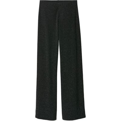 ESMARA Dames broek, wide leg (Zwart glitters, XS (32/34))