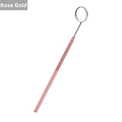 Miroir de Bouche Réflecteur Odontoscope Multifonction pour Laboratoire Dentaire Manche Amovible en Acier Inoxydable 8 Couleurs