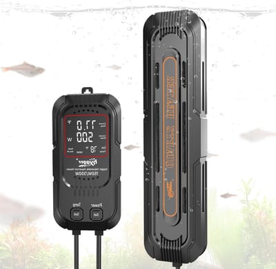 Verstelbare Aquarium Verwarmer 600W/1200W - Submersible Heater voor Zoet- en Zoutwater, Geschikt voor 500-900 Liter Aquaria