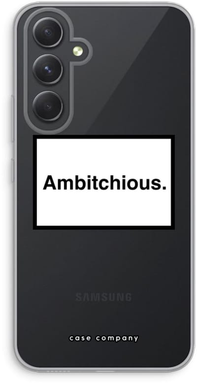 Case Company® - Hoesje geschikt voor Samsung Galaxy A54 hoesje - Ambitchious - Soft Cover Telefoonhoesje - Bescherming aan alle Kanten en Schermrand