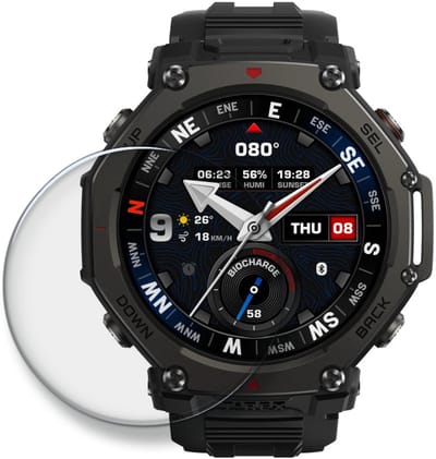 Strap-it Screen Protector van Glas – Krasbestendig, Helder, Ultradun – Glass – geschikt voor Amazfit T-Rex 3 Pro 48mm