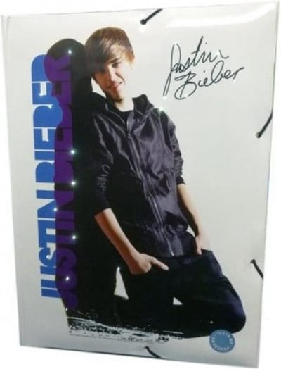 Justin Bieber - bewaarmap A4 - met muziek