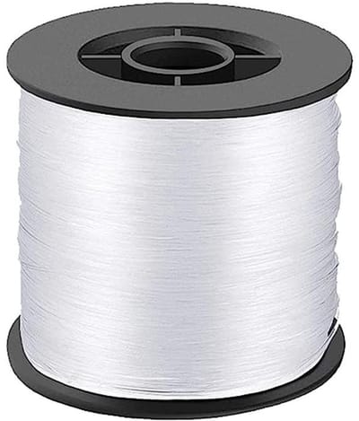 200 meter transparante vislijn, 0,8 mm - sterke monofilament nylon draad voor vissen en knutselen