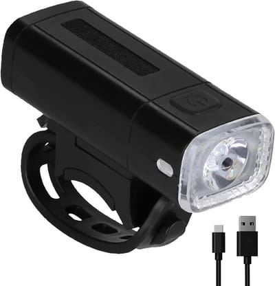 VHV - Fiets voorlamp - stuurverlichting voor fiets - USB oplaadbaar - 3 lichtstanden - voor nachtritten, stadsfiets, racefiets en mountainbike