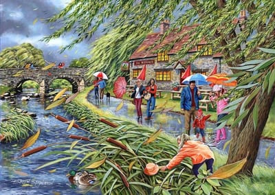 House of Puzzles legpuzzel Wind at the Willows 1000 stukjes puzzel.