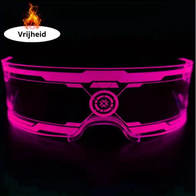 Nivard - Festival Bril - Rave - Space - Techno - Freaky Glasses - Heren - Dames - Zonnebril - Led 6