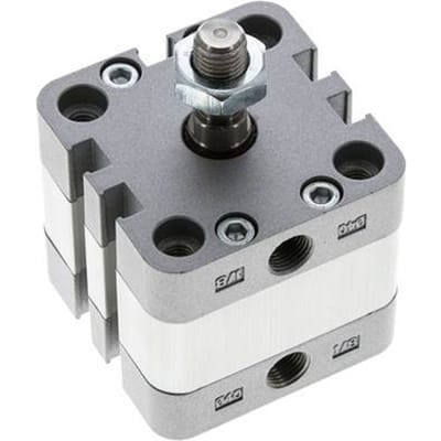 ISO 21287 Compacte Dubbelwerkende Cilinder 40-5mm - Magnetisch - Mannelijke Stang