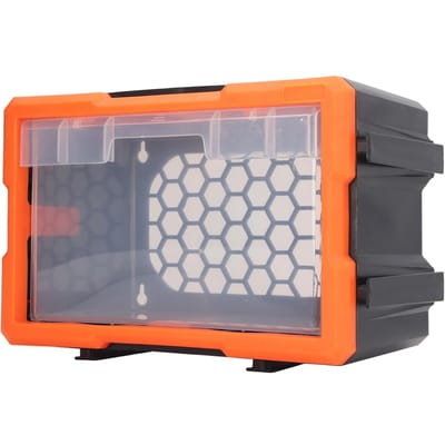 Lade voor opslag van elektronische componenten Gecombineerde kleine onderdelendoos DIY gereedschapsbit-organizer orange