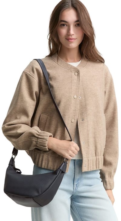 TOM TAILOR schoudertas Liriel Cord Cross Bag Dark Blue donkerblauw