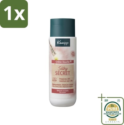 1 x Kneipp - Douchecrème - Silky Secret - 200 ml- Douchecrème - Zijdezacht - Huidverzorging - Melkproteïnen - Zijdeboombloem