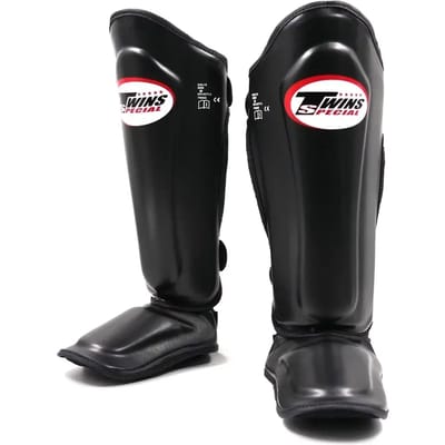 Twins Special SGL-7 Scheenbeschermers Zwart – Muay Thai & Kickboksen – Maat XS