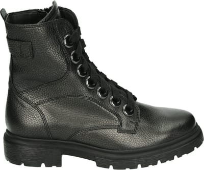 Durea - 9809 H - Hoge sneakersVeterlaarzenDames veterschoenenDames sneakersHalf-hoge schoenen - Kleur: Grijs - Maat: 42