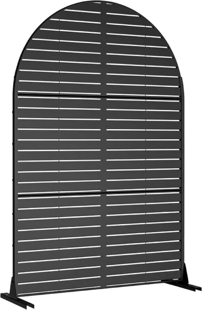 Tuinscherm Nodepp privacyscherm 180x120x40 cm zwart casa.pro