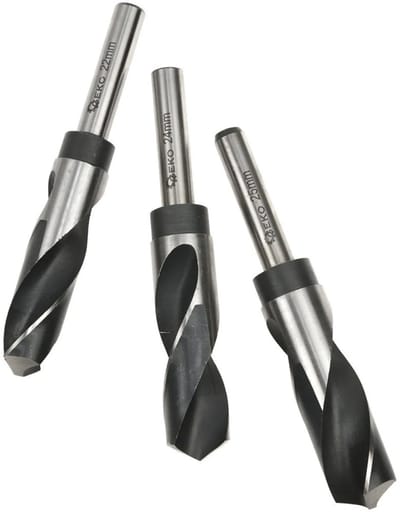 GEKO 3-delige HSS metaalboor set - 22-25 mm - Split Point - Zwart geoxideerd
