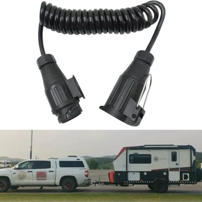 13-polige aanhangwagen verlengkabel van 3 meter, caravan stekker verlengkabel, elektrische aansluiting voor campers en caravans, trailer connector kabel