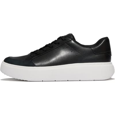FitFlop Rtg Leather/Suede Sneakers Dames Sneakers - Zwart